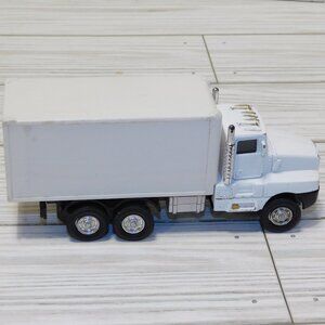 WHITE TOY SEMI TRUCK Missing Back Door,  toy Cars,  Cake Topper *
